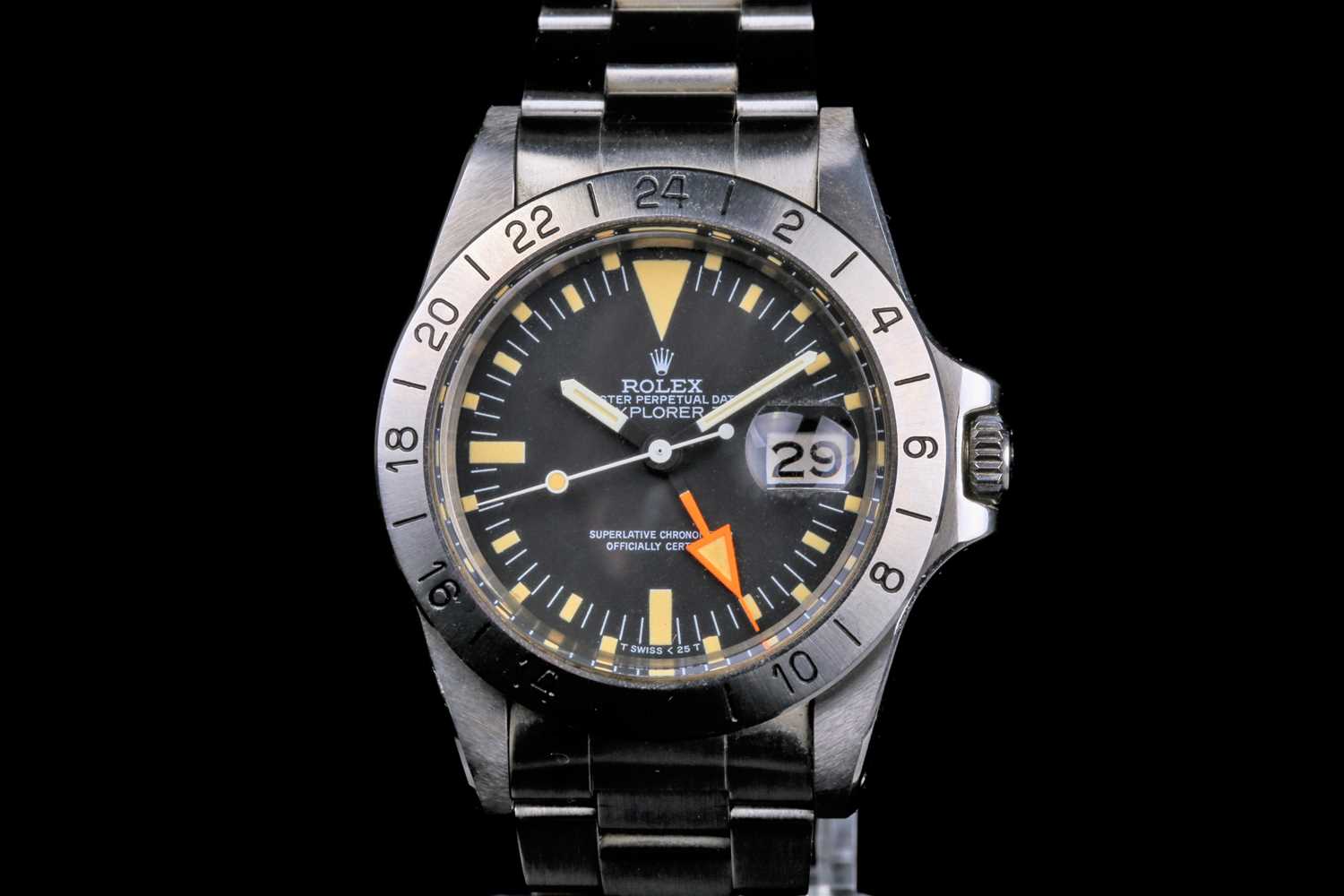 A 1982 Rolex Oyster Perpetual Date Explorer II. Sold for £25,000